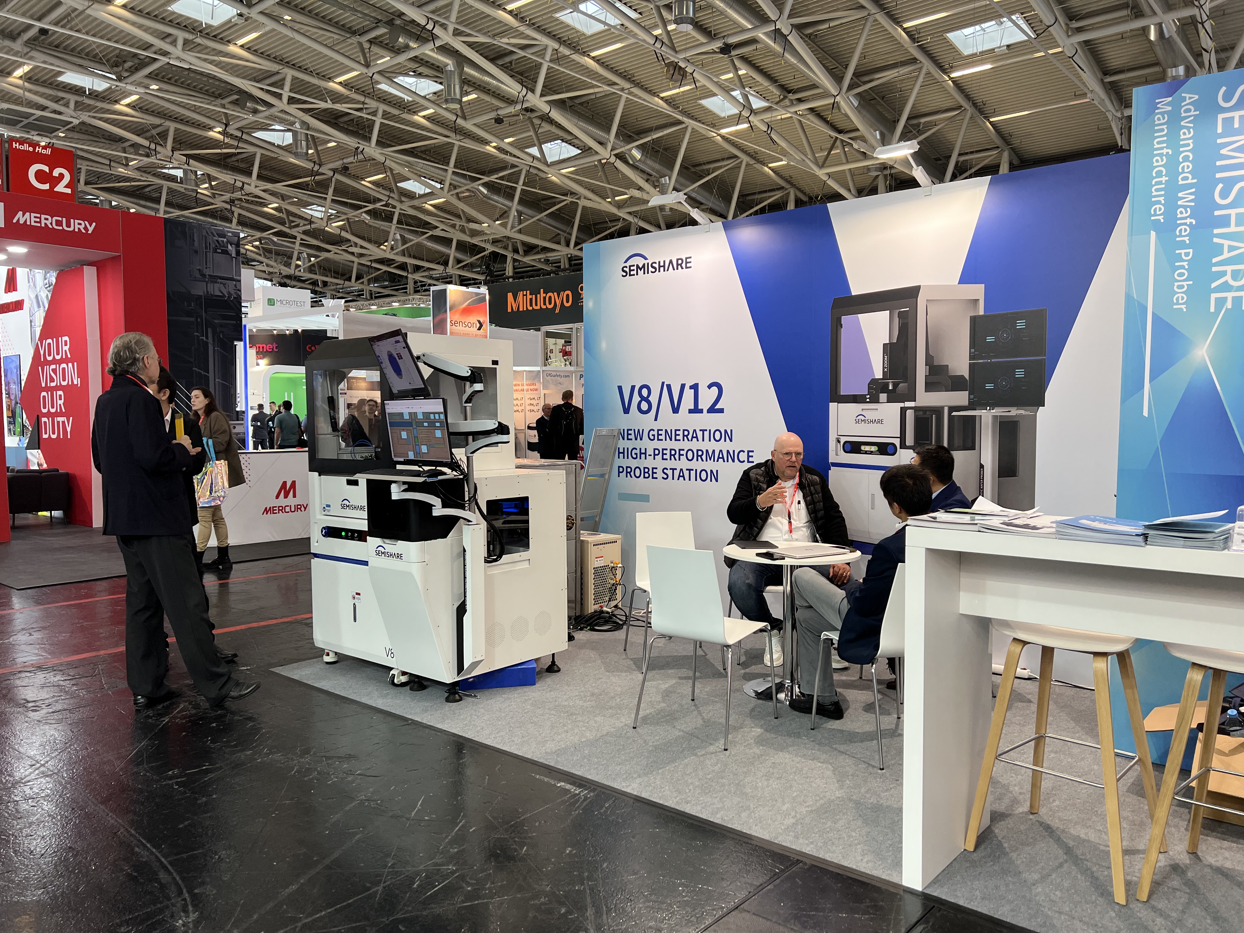 The SEMISHARE V-series probe station makes its global debut, shining at SEMICON Europa—connecting the world and shaping the future together!