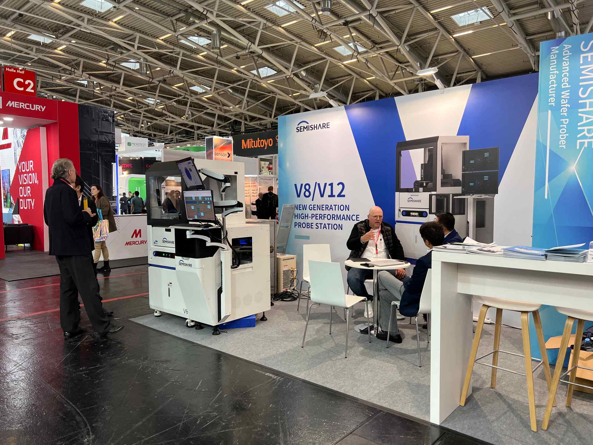 The SEMISHARE V-series probe station makes its global debut, shining at SEMICON Europa—connecting the world and shaping the future together!